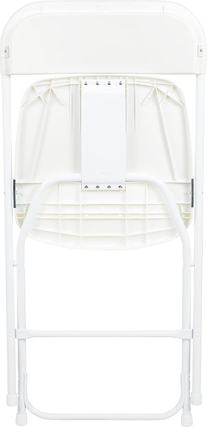 Flash Furniture Hercules Series Plastic Folding Chair - White - 20 Pack 650LB Weight Capacity Comfortable Event Chair-Lightweight Folding Chair