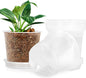 4 Inch Clear Nursery Pots for Plants with Sacuers 15 Pack, Plastic Flower Pots with Drainage Holes, Variety Pack Seedlings Garden Pot for Indoor Outdoor (4 inch)