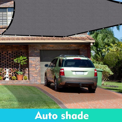 90% Shade Cloth Sun Shade Fabric for Patio Garden Pergola Shade Cover Canopy with Gromments (Grey, 10X10 FT)