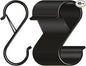 48 Pack S Hooks for Hanging, 3.5 inch Heavy Duty Metal S Hooks with Safety Buckle S Shaped Hooks Pot Rack Closet Hooks for Hanging Plants, Clothes, Kitchen Utensil, Pots, Pans, Bags (Black)