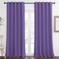 NICETOWN Blackout Curtain Drape for Bedroom - Light Reducing Thermal Insulated Solid Grommet Room Darkening Window Curtain 90 inches Long for Living Room (Lilac Purple, 1 Piece, W66 x L90)