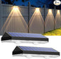 Solar Fence Lights - 2PK Solar Outdoor Light Warm White/Daylight White/Cold White 3 Modes Deck Lights for Outside, Deck Fences, Stair Railings, Pools and Walls