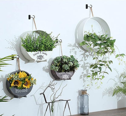 4Pack 2.5in Ceiling Hooks for Hanging Plants Black
