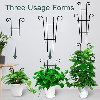 Coomin 23in Taller Plant Trellis for Climbing Plants Indoor, Sturdy Houseplant Trellis for Potted Plants with Ties, Vine Plant Support for Monstera Pothos Ivy, Plant Decor, 2P