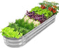 GADI 67-Inch Galvanized Raised Garden Bed, Metal Planter Box for Vegetables and Flowers, Large Outdoor Gardening Kit, Easy DIY Assembly, Weather-Resistant & Rust-Proof