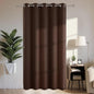 Joydeco Blackout Patio Sliding Door Curtains 108 Inches Long, Grommet Privacy Room Divider Curtains, Extra Wide Thermal Blackout Drapes for Bedroom Living Room (Chocolate, 70Wx108L, 1 Panel)