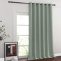 NICETOWN Blackout Sliding Glass Door Curtains, Room Darkening Thermal Insulated Curtains for Living Room Bedroom, Extra Wide Window Drapes, 1 Panel, W80 x L118, Sage Green