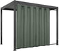 Easy-Going Linen Look Outdoor Curtains Waterproof Windproof Porch Curtains, Soft Thicken Outdoor Privacy Curtains for Patio, Gazebo, Grommet Top and Tab Bottom Drape, 1 panel, 110x108 inch, Sage Green