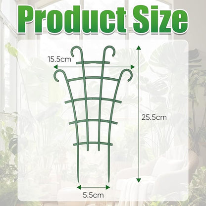 5 Pcs Trellis for Potted Plants,Stackable Plant Trellis for Climbing Plants Indoor, Small Plastic Support for Vine Ivy Hoya Houseplants Flower Plant Support
