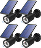 Solar Lights Outdoor Motion Sensor Flood Lights 2000LM IP67 Waterproof Security Spot Lights for Yard Garden Patio 4 Pack