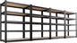 AOAORRG Set of 4 Garage Shelving Heavy Duty Storage Shelves, Metal Adjustable Shelving Unit, Utility Garage Organizer Shelf for Basement, Pantry, Kitchen, Warehouse, 45.6" Wx17.7 Dx71.2 H, Black
