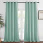 NICETOWN Blackout Curtains 120 inch Length for Sliding Glass Door, Grommet Thermal Insulated Room Darkening Sound Reducing Drapes for Room Divider, 1 Panel, W52 x L120, Aqua Blue