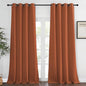 NICETOWN Blackout Burnt Orange Curtain for Living Room - Grommet Top Thermal Insulated Window Treatment Energy Saving Sound Reducing Drape for Bedroom (Burnt Orange, 1 Panel, W52 x L95)
