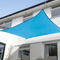 KANAGAWA 14'X14' Turquoise Mix Custom Size Sun Shade Sail Square UV Block Canopy Cover for Patio Backyard Lawn Garden Outdoor (Customized Available)