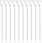 YINGFENG 10 Pack 9.5 Inch Silver Hanging Chains for Hanging Bird Feeders, Bird Houses, Planters, Baskets, Birdbaths, Lanterns, Wind Chimes, Billboards, Signs and Ornaments