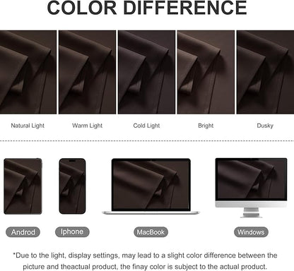 RYB HOME Porch Curtains Outdoor Blackout 100% Privacy Waterproof Curtain for Patio Gazebo Balcony Laini Garden Lawn, Wide 100 x Long 84, 1 Panel, Brown