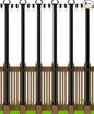 AILBTON 4.8Ft String Light Poles 6 Pack,Light Poles for Outside Lights,Outdoor with Fence Brackets Hanging Lights,Metal Stand Deck Patio Backyard