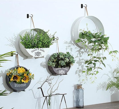 Ceiling Hooks for Hanging Plants 6Pack 2.5in Black