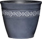 Classic Home and Garden Corinthian Resin Planter Pot - Outdoor & Indoor Plant Pot - Round Planter for Plants & Flowers (10" Storm Gray, Pack of 1)
