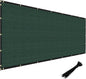 WINDSCREEN4LESS 6' x 3' Privacy Fence Screen in Green W/ Brass Grommet 85% Blockage Windscreen Outdoor Mesh Fencing Cover Netting 150GSM Fabric - Custom Size