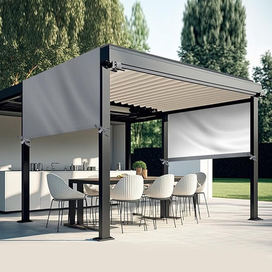 Universal Pergola Replacement Canopy Outdoor Canopy Shade Cover Waterproof Shade Top Cover for Outdoor Patio Porch Backyard(16 x 10 ft,Gray)