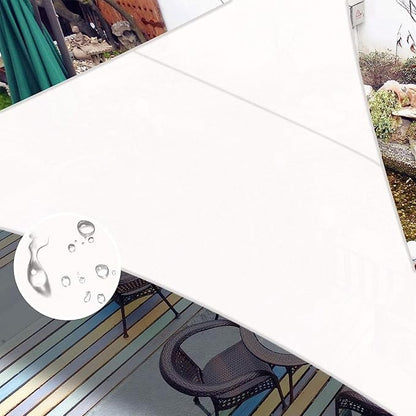 LOVE STORY Right Triangle 11'x11'x15.6' Waterproof Sun Shade Sail Canopy UV Block for Outdoor Patio Backyard Carport,White(We Make Custom Size)