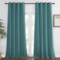 NICETOWN Blackout Curtain for Short Window - (Sea Teal) Home Decor Window Treatment Drape Modern Design Drapery for Patio Door Room, 52W x 95L,1 Panel