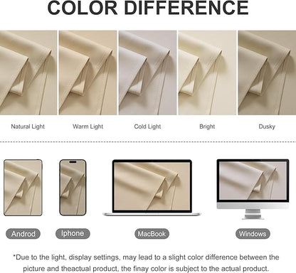 RYB HOME Extra Wide Outdoor Curtains for Patio Waterproof Heavy Duty Thermal Insulated in Summer Full Coverage Privacy for Porch, Cabana & Pool, W120 x L84, Biscotti Beige, 1 Panel