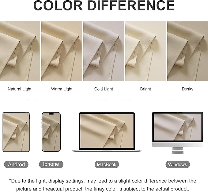 RYB HOME Extra Wide Outdoor Curtains for Patio Waterproof Heavy Duty Thermal Insulated in Summer Full Coverage Privacy for Gazebo, Cabana & Pergola, W100 x L108, Biscotti Beige, 1 Panel