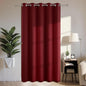 Joydeco Blackout Patio Sliding Door Curtains 90 Inches Long, Grommet Privacy Room Divider Curtains, Extra Wide Thermal Blackout Drapes for Bedroom Living Room (Burgundy Red, 70Wx90L, 1 Panel)