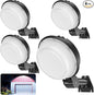 150W LED Barn Light 21000LM Yard Area Light Dusk to Dawn Outdoor Lighting with Photocell 5000K Daylight IP65 Waterproof LED Flood Security Parking Lot Lights for Street Farmhouse Garage, 4 Pack
