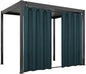 Easy-Going Linen Look Outdoor Curtains Waterproof Windproof Porch Curtains, Soft Thicken Outdoor Privacy Curtains for Patio, Gazebo, Grommet Top and Tab Bottom Drape, 1 Panel, 54x108 inch, Teal