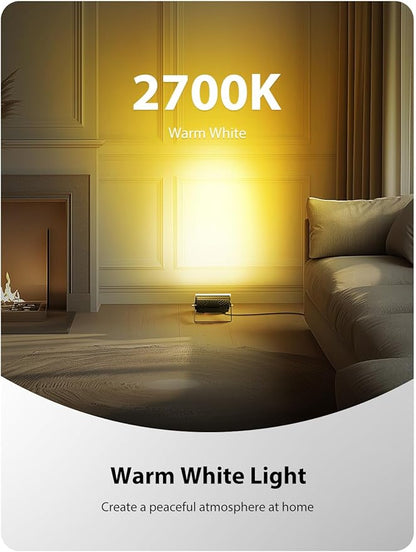 Onforu LED Flood Light Outdoor, 150W Color Changing RGBW Floodlight with Remote, Stage Lights Uplights for Events, IP66 Uplighting Spotlight Floor Strobe Light for Christmas 2 Pack