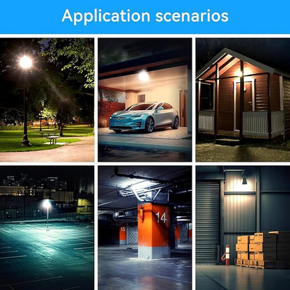 4Pack-150W LED Flood Light Outdoor,16500lm LED Work Light with 6FT US Plug,IP66 Waterproof Exterior Security Lights,6000K Daylight White Outside Floodlights Slim design for Playground Yard Stadium