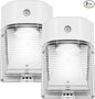 CINOTON 26W LED Wall Pack Light with Dusk to Dawn Sensor, 3000LM [100-277Vac] LED Wall Lights IP65 Waterproof Outdoor Security Flood Lighting for Garage Warehouse Garden 5000K-Daylight 2 Pack