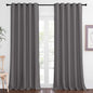 NICETOWN Blackout Gray Curtain 110 inch Length, Grommet Extra Long Thermal Curtain Room Darkening Window Treatment for Living Room/Sliding Door, W66 x L110, 1 Panel