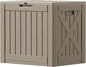 Patiowell 43 Gallon Resin Deck Box, Outdoor Storage Box for Patio Furniture, Deliveries, Pool Supplies,Waterproof and Lockable (Brown)