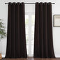 NICETOWN Blackout Room Darkening Curtain - (Toffee Brown Color) Window Treatment Panel for Home Theater, Noise Reducing Shade/Drapery, 52 inches Wide by 95 inches Long, 1 Piece