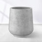 Kante 11.6" Dia Round Concrete Planter, Outdoor Indoor Large Plant Pots Containers with Drainage Hole and Rubber Plug for Home Garden Patio, Gray Concrete