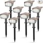 Solar Spot Lights Outdoor,40 LEDs Solar Outdoor Waterproof Landscape Lights with 3 Light Modes, Solar Powered Garden Yard Wall Lights Auto On,Off for Patio 8 Pack