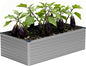 Vengarus 6x3x2FT Galvanized Raised Garden Bed Kit, Deep Root Planter Box for Vegetables, Flowers, Herbs, and Succulents - 269 Gallon Capacity,Silver
