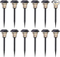 MAGGIFT 12 Pack Solar Pathway Lights Outdoor Solar Garden Lights for Patio, Yard, Driveway