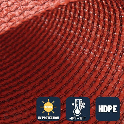 SUNNY GUARD Custom Size 16'x32' Rectangle Terra Red UV Block Sunshade for Backyard Yard Deck Patio Garden Outdoor Activities and Facility(Customized)