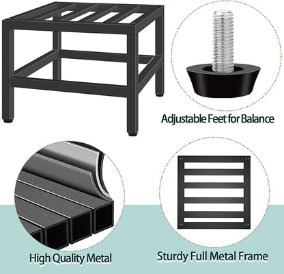 Plant Stand Indoor Outdoor, Single Plant Stands Metal Pedestal Stand for Indoor Outdoor, Iron Flower Stand Display Planter Shelf for Garden Deck Living Room