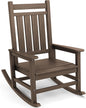 SEWALL HDPE Rocking Chair, Oversized Outdoor Rocking Chair for Adults, Patio Rocker for Porch, Coffee