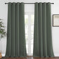 NICETOWN Bedroom Curtain Room Darkening Drapery 102 inches Length - Home Fashion Thermal Insulated Grommet Room Darkening Curtain for Living Room (Dark Mallard, 1 Panel, 52 x 102 inches)