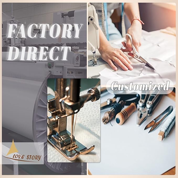 LOVE STORY Custom Size 12'x15' Butter Cream Sun Shade Sail Rectangle UV Block Canopy Patio Sail Sunshades Fabric for Outdoor Garden Carport (We Make Custom Size)