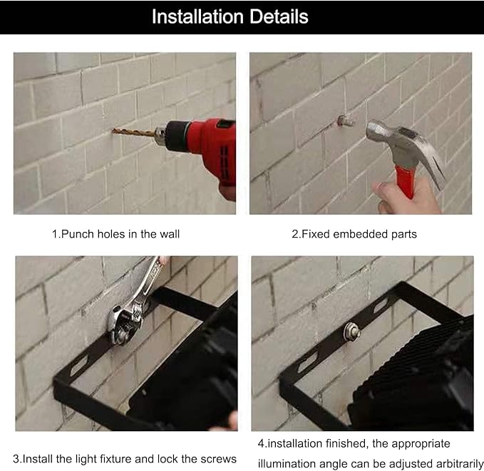 2Pack LED Flood Light Outdoor,250W LED Work Light 25500lm with 6FT US Plug,IP66 Waterproof Exterior Security Lights,6000K Daylight White Outside Floodlights Slim Design for Playground Yard