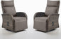 Swivel Outdoor Recliner Chair Set of 2 - Reclining Patio Chair with Adjustable Backrest and Footrest, All-Weather Wicker Chaise Lounge Chair Outdoor for Pool Deck (Upgraded 2.0)