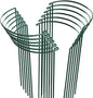 HiGift 12 Pack Plant Stakes for Indoor Plants, Metal Garden Peony Support Cages, Outdoor Plant Supports Ring Prop, Large Plant Stake for Hydrangea,Rose,Flower,Vine,Potted Plants (10" W x 15.8" H)